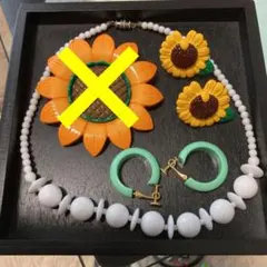 昭和レトロ　イヤリング　ネックレス