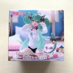 【未開封難あり】初音ミク Desktop Cute フィギュア 猫耳Tシャツ