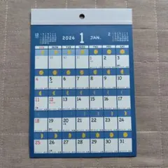 の*お様 【未使用】2026年 カレンダー A5 月の満ち欠け ダイソー 日曜始のサムネイル