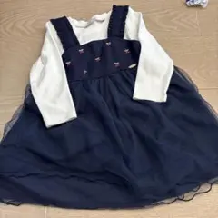 プティマイン 원피스 女の子 ベビー さくらんぼ 90