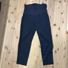 Mサイズ ユニクロ マタニティ スマートアンクルパンツ ネイビー