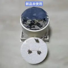 4℃ ピアス ピンクゴールド リボン