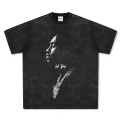 Lil TJay ラッパー Ｔシャツ 半袖 ヴィンテージ加工 M