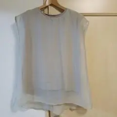 Bab 淡いグレー ノースリーブ トップス