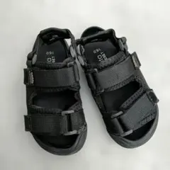 【16.0】futafuta BLACK CLOSET　キッズ用サンダル　黒のサムネイル