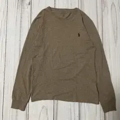 r*6様 POLO Ralph LaurenロンT ブラウン ワンポイント 刺繍