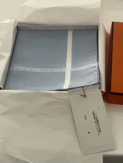 G*t様 新品　未使用　正規品　HERMES ハンカチ ネイビー コットン100 G*t様 新品 未使用 正規品 HERMES ハンカチ ネイビー コットン100