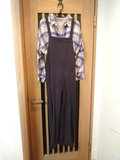 BAYFLOW ヘリンボーンサロペット セット