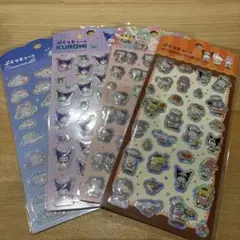 ぷくっとシール　サンリオキャラクターズ　キティ　クロミ　シナモロール