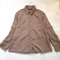 ZARA ザラ ツイルシャツ ブラウス モカブラウン Mサイズのサムネイル