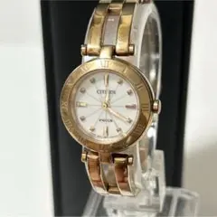 CITIZEN シチズン ウィッカ エコドライブ ソーラー 腕時計 ゴールド