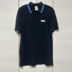 【美品】adidas アディダス メンズ ポロシャツ 半袖 ブラック L