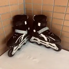 ABEC-7 インラインスケート ブラック/ホワイト