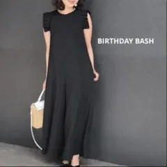 【ra34】BIRTHDAY BASH フリルショルダー オールインワンリネン混のサムネイル