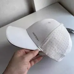 ホワイト ゴルフキャップ 通気性あり