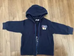 familiar フード付きパーカー ネイビー 80cm ファミリア