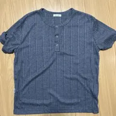 タ*カ様 Adoon plain ヘンリーネック リブTシャツ グレーのサムネイル