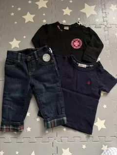 【まとめ売り】GAPデニムパンツ POLOBabyシャツ