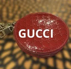 GUCCI グッチ コインケース キーケース　マイクロGGパテントレザー小銭入れ