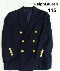 ラルフローレン　ネイビー ダブルブレスト ブレザー　サイズ11 ラルフローレン ネイビー ダブルブレスト ブレザー サイズ11
