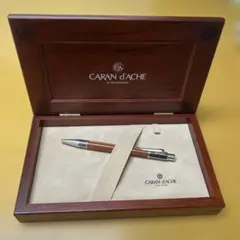【希少・極美品】カランダッシュ 高級木軸ボールペン 特注木製ギフトケース付きのサムネイル