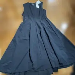 Theory ノースリーブワンピース L 黒