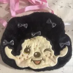 モンチッチ 　ぬいぐるみポシェット2 　ブラック　ガチャ