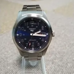 SEIKO 自動巻き 腕時計 ネイビー　ミリタリー