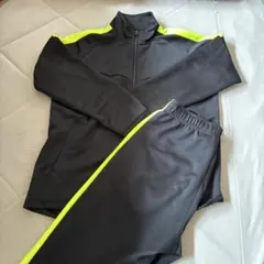 IGNIO ジャージ 上下 黒/蛍光イエロー 150cm
