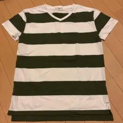 RIKKA FEMME ボーダー Vネック Tシャツ Sサイズのサムネイル