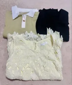 【夏服まとめ売り】3点　上品トップスのサムネイル