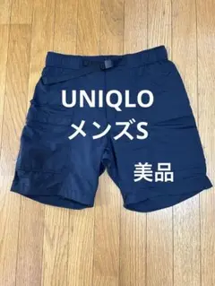 UNIQLO ハーフパンツ カーゴショートパンツ 黒 メンズS