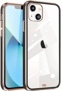 スマホケースiPhone13proケース 透明 薄型 クリアケース 紫
