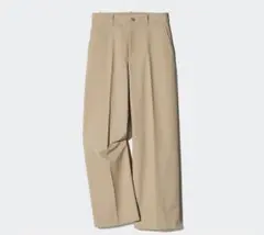 ワイドチノパンツ ベージュ ユニクロ