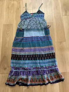 エスニック ロングワンピース
