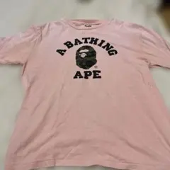 A BATHING APE Tシャツ ピンク正規品