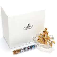 【極美品】スワロフスキー フラワーボックス 花かご 小物入れ クリスタル ブーケ