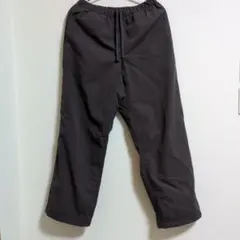 無印良品　防風裏起毛　イージーパンツ婦人Ｍ・ダークブラウン