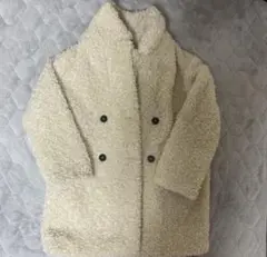 ザラ　美品フェイクボアコート　テディーベアコート　ダブル　ジャケット(xs)