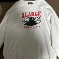 XLARGE ホワイト 長袖シャツ グラフィックプリント