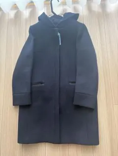 IENA イエナ フード取り外し可 2WAYウールコート ネイビー