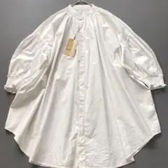 【タグ付き／今期完売品】ビアズリー　2025ss トリプルシャーリングシャツ 白