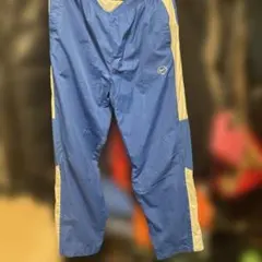 Nike ブルー 青白トラックパンツ ストリートLサイズ