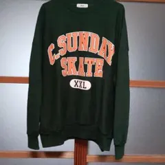 WEGO ダークグリーン スウェット L