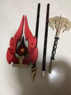 50cm護摩の杖 原神 胡桃 ミニ武器 キーホルダー アクセサリ Amazon.co.jp: 原神 胡桃 護摩の杖 22cm キーホルダー