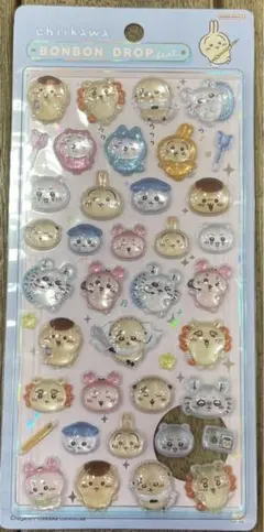 新品　国内正規品　ボンボンドロップシール　第二弾　ちいかわ　みんな　ポーズ