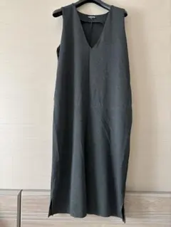 エンジェリーベ　ジャンパースカート　マタニティ・授乳服　チャコールグレー