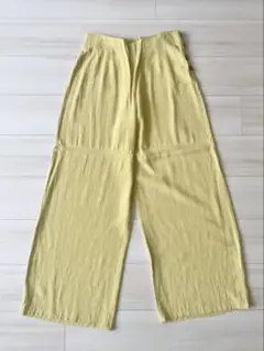★vintage★美品★レーヨン×リネン ワイドパンツ