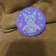 サンリオ マイメロディ＆クロミ 刺繍缶バッジ
