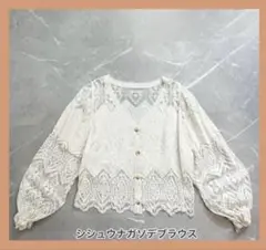 新品未使用☆刺繍レースブラウス